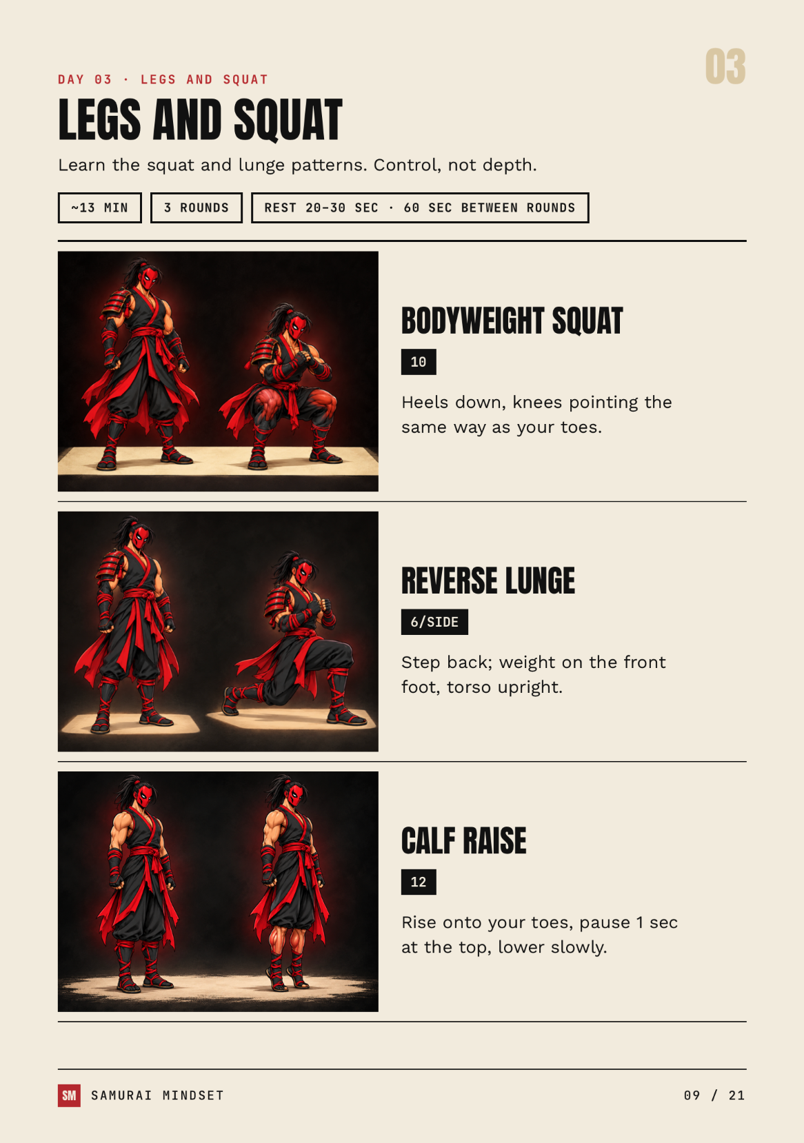 PDF page: Day 3 squat foundation training plan